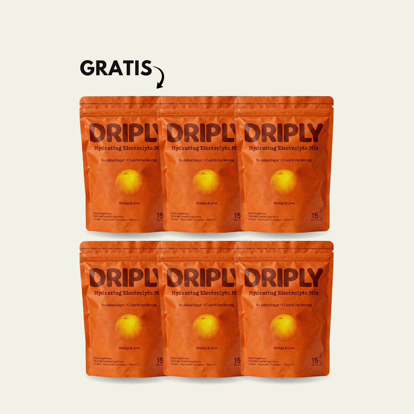 DRIPLY SUMMER SIX PACK 5+1 FREE | ORANGE & LIME